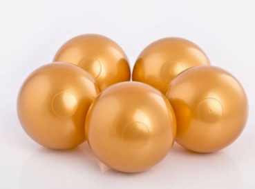 Bällebadbälle 8cm Ø in Gold 500 Stück